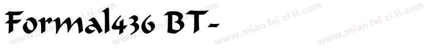 Formal436 BT字体转换